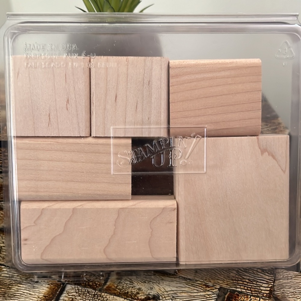 NEW STAMPIN' UP! Labelicious Stamps with Wood Mounts - Set of 6 - Picture 3 of 4